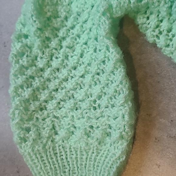 Vintage Hand Knit Baby Sweater Set - Picture 3 of 8